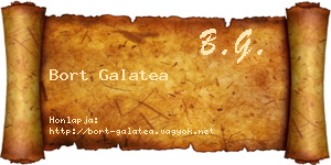 Bort Galatea névjegykártya